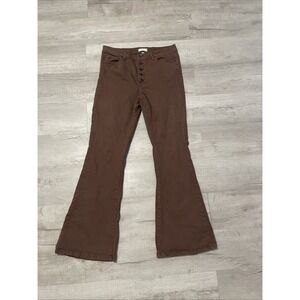 Altard State Jeans 31 Button Fly Brown Flair Bell BOHO HIppie